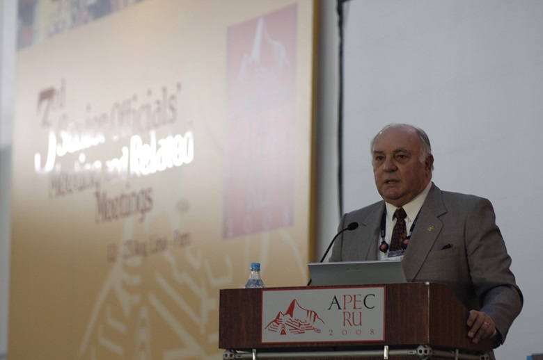 Vice-Admiral (r) Giampetri, Vice President of Peru