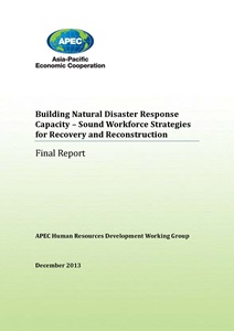 1534-Cover_HRD 012012A_Final Report - APEC Natural Disasters Workforce Project 