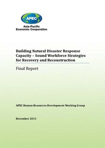 1534-Cover_HRD 012012A_Final Report - APEC Natural Disasters Workforce Project